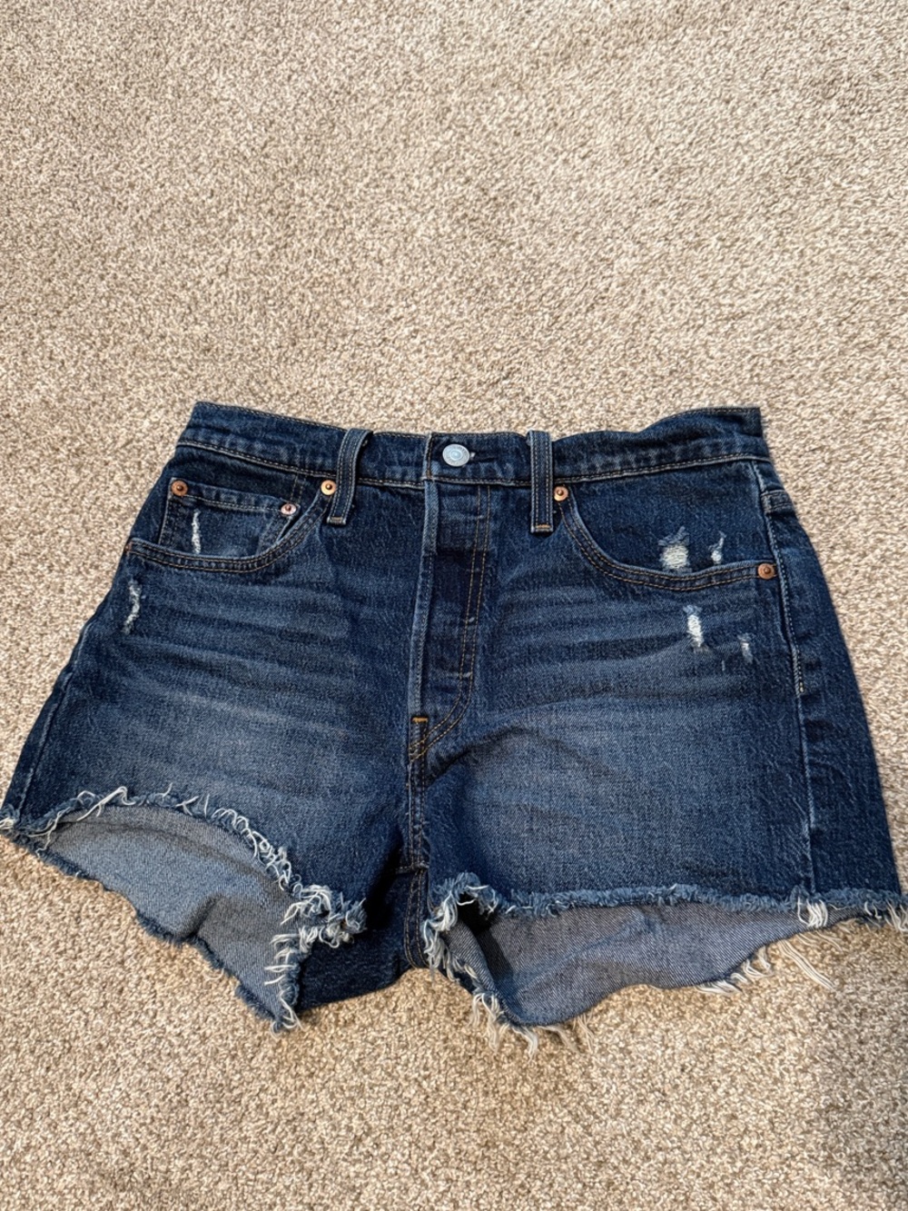 Levi's 501 Distressed Cutoff Jean Shorts